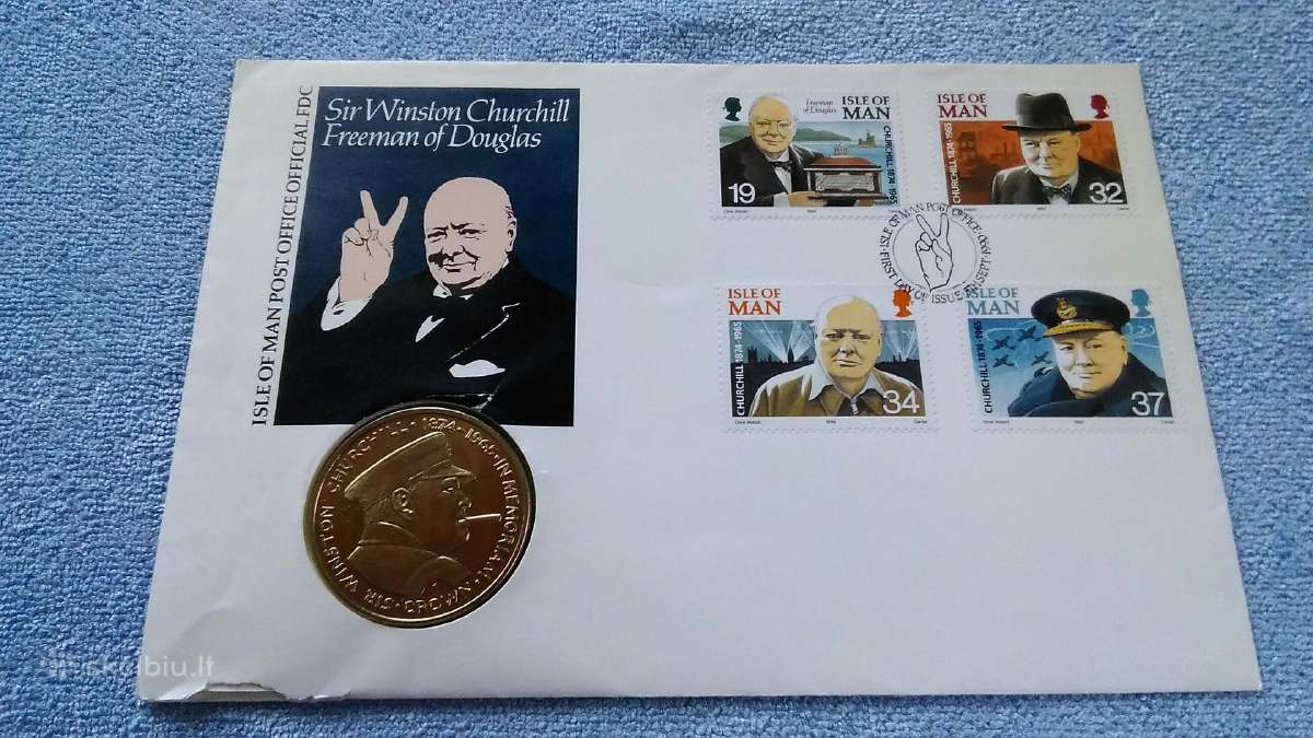 Moneta Isle of Man 1990m. 1 krona, cu-ni - nuotraukos Nr. 3