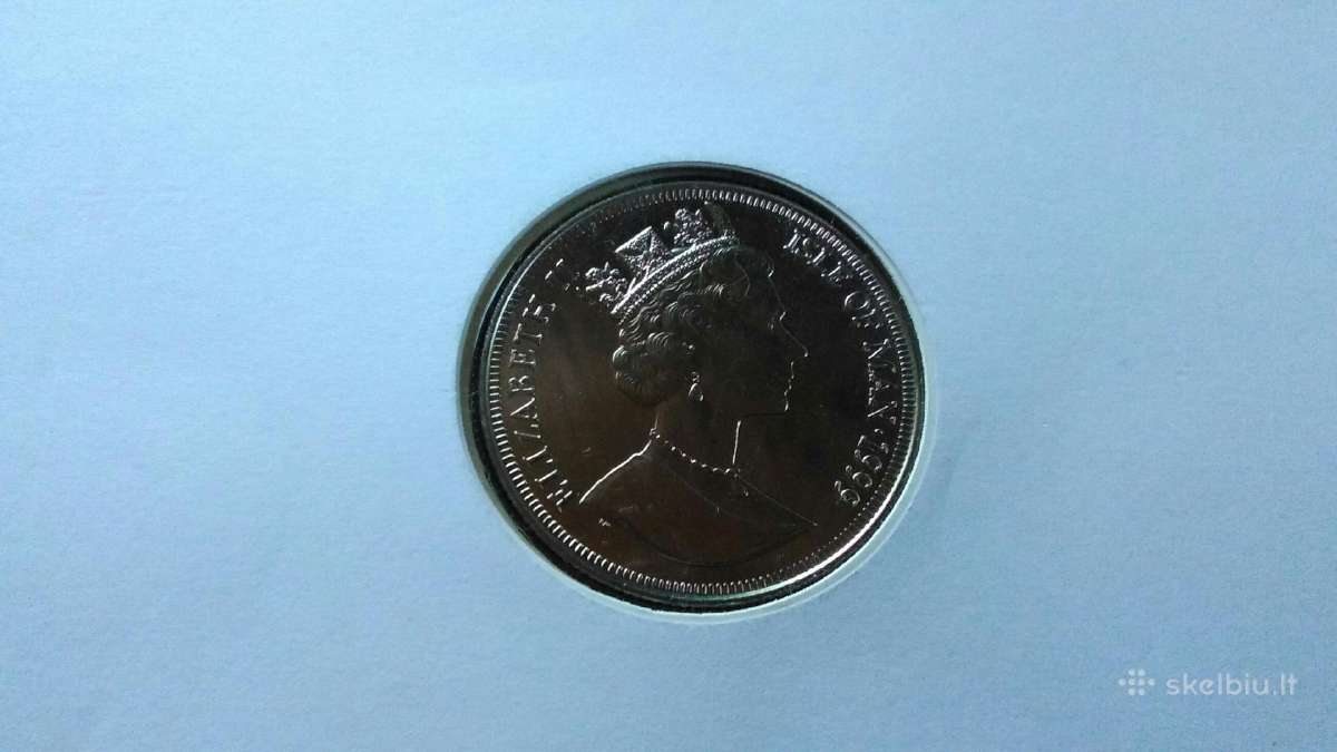 Moneta Isle of Man, 1999m. 1 krona, cu-ni - nuotraukos Nr. 2