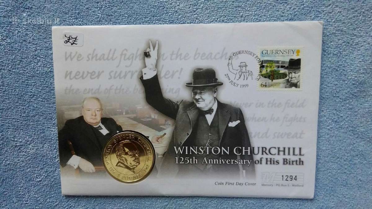 Moneta , Guernsey, 1999m. 5 svarai , cu-ni - nuotraukos Nr. 3