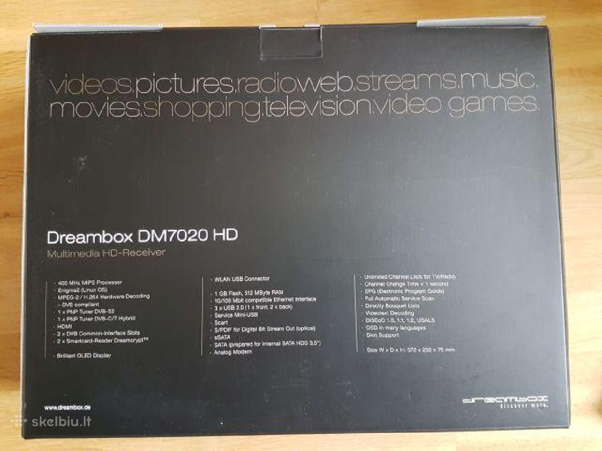 Naudotas Dreambox Dm7020hd - nuotraukos Nr. 8