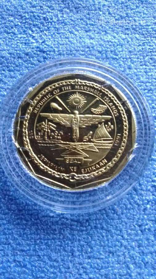 Moneta, Marshall island, 1991 m. 10 dollars, cu-ni - nuotraukos Nr. 2