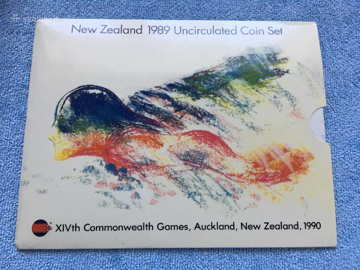 Monetu rinkinys, New Zealand, 1989m, cu-ni - nuotraukos Nr. 3