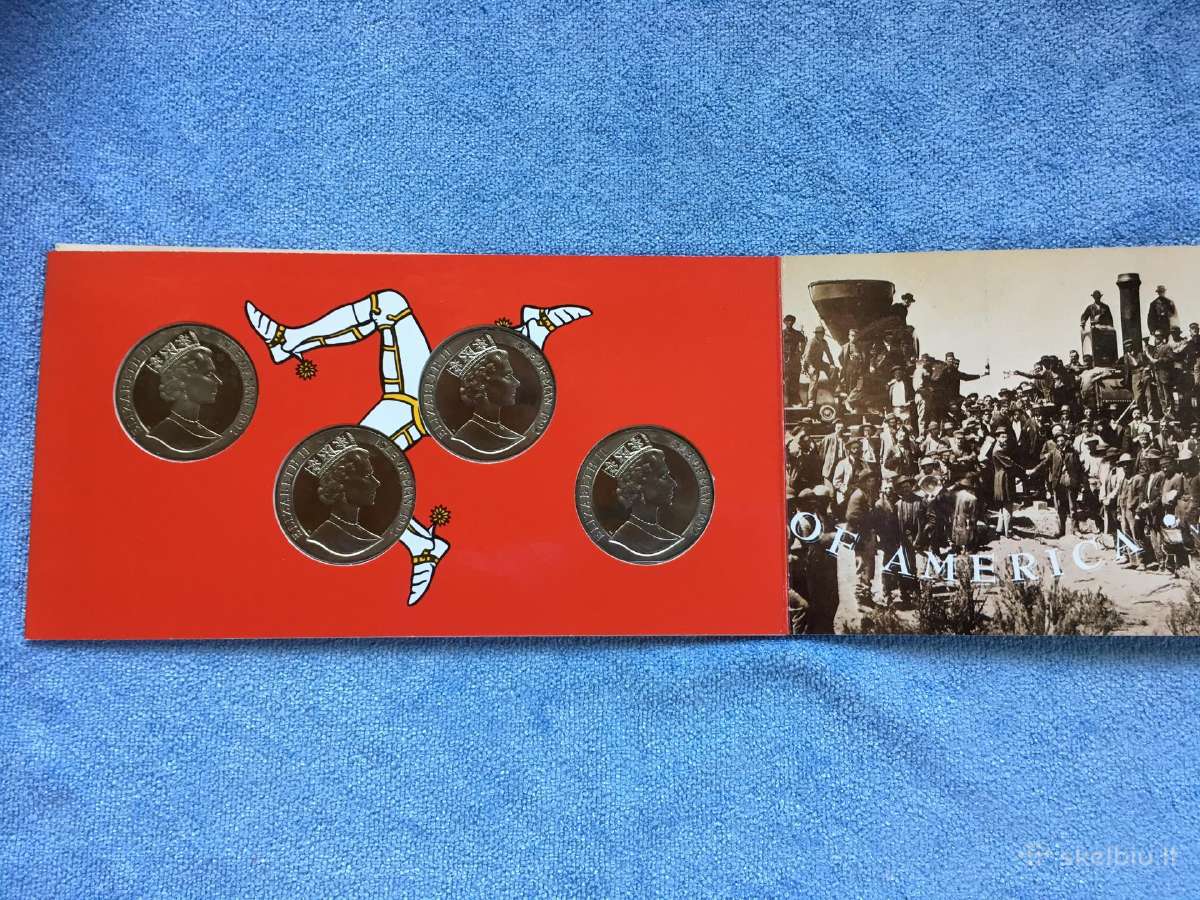 Monetu rinkinys, Isle of Man, 1992 m, 1 krona - nuotraukos Nr. 2