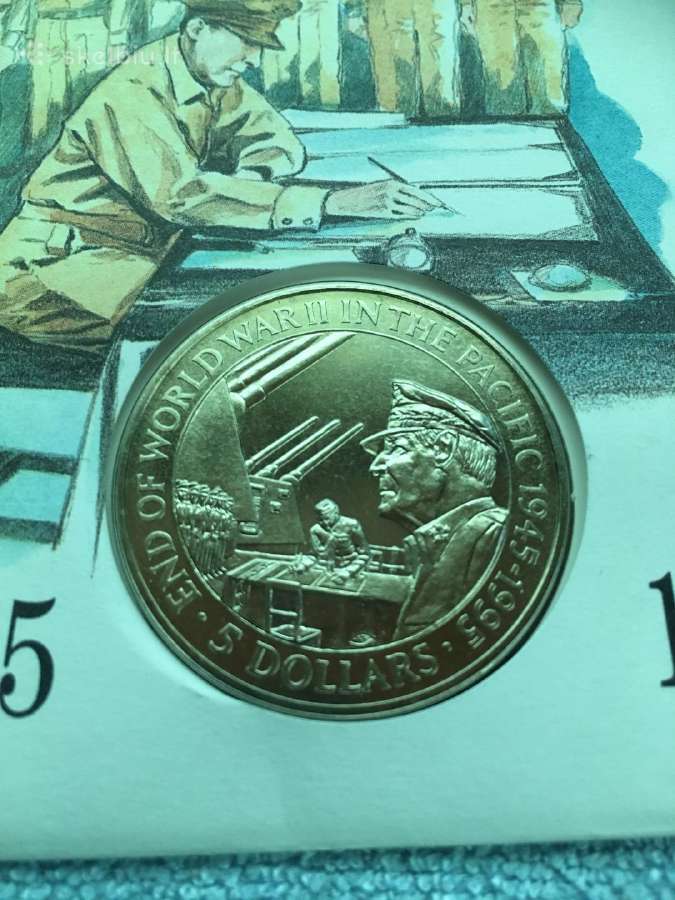 Moneta Solomon isl. 1995m. 5 dollars, cu-ni
