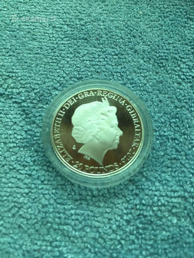 Moneta Gibraltar 2016m. 20 svaru, sidabras(.999) - nuotraukos Nr. 2