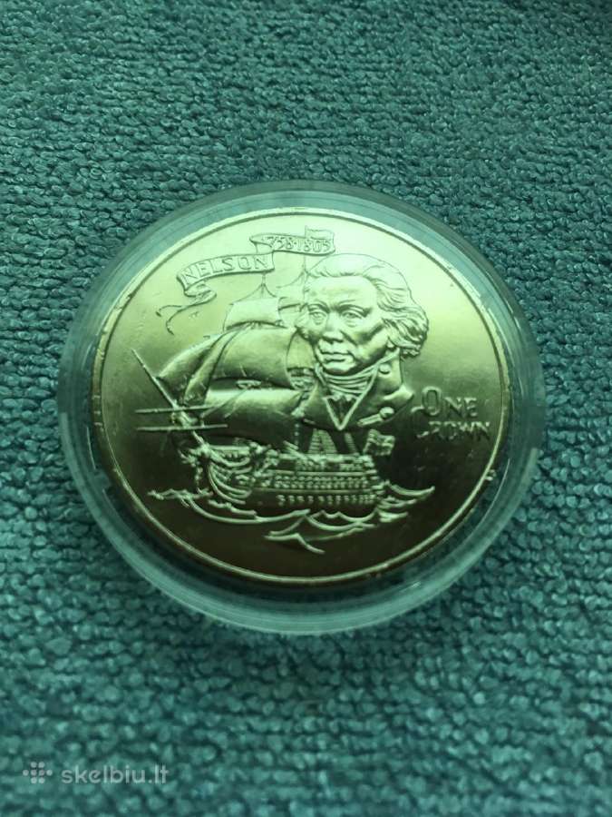 Moneta gibraltar 1980m. 1 krona, cu-ni