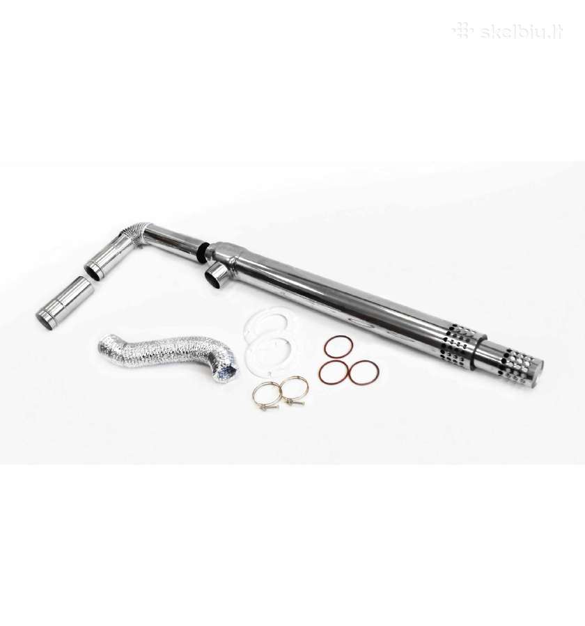 Turbo kaminas nerudyjančio plieno 75 mm