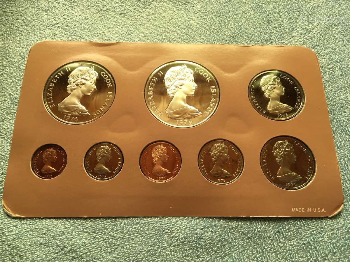 Monetu rinkinys Cook isl1976m, 1 dollar sidabras - nuotraukos Nr. 2