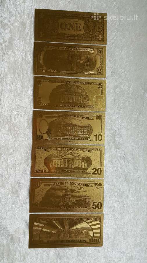 Suvenyriniai aukso spalvos euro banknotai - nuotraukos Nr. 10
