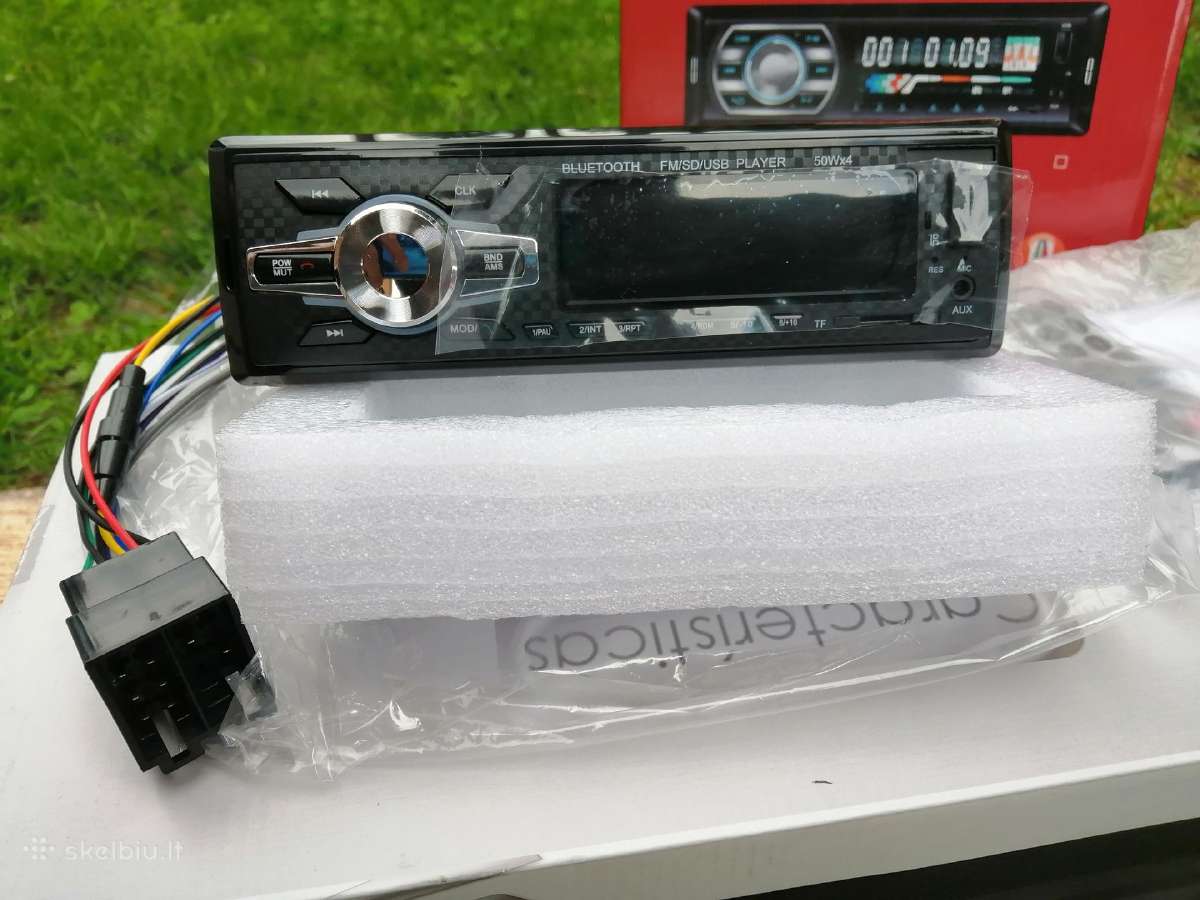 Auto grotuvas bluetooth, aux usb laisvu ranku priv