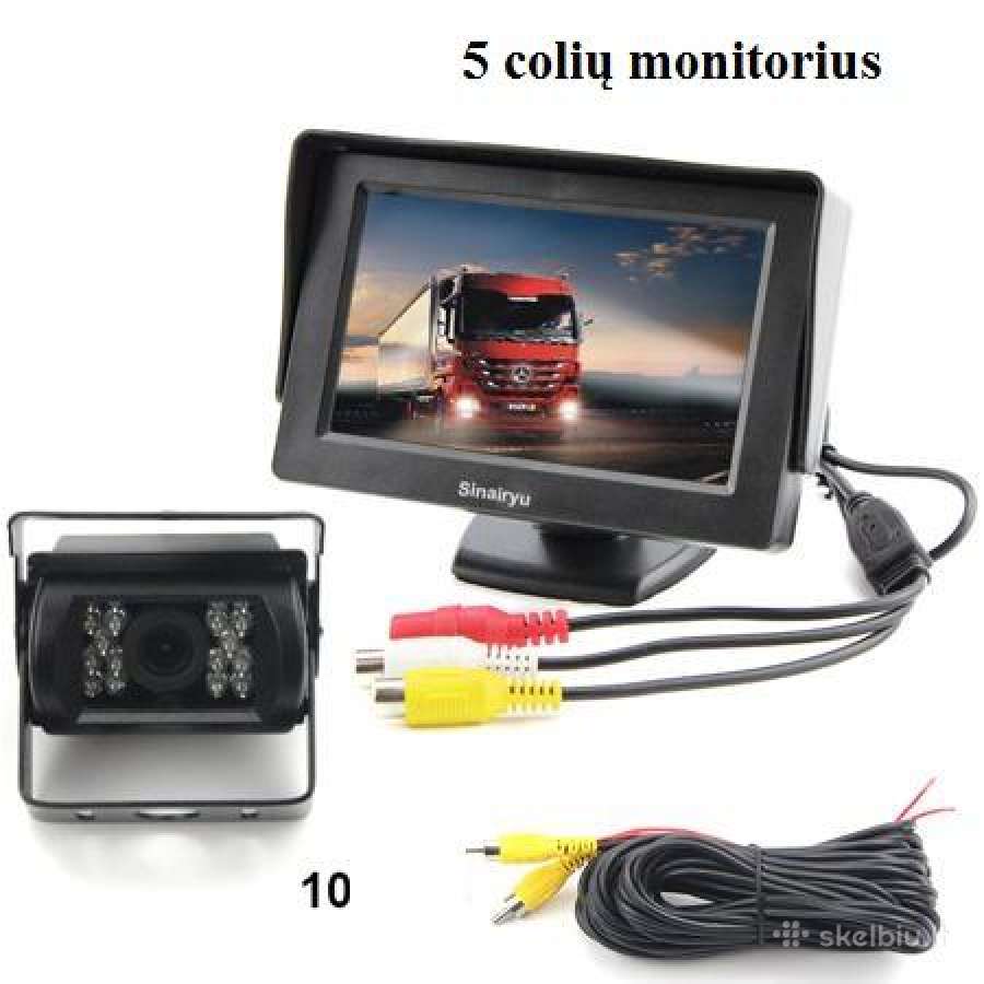 LCD monitorius ir Galinio vaizdo kamera - nuotraukos Nr. 6