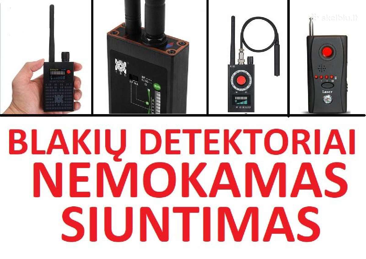 Profesionalus blakiu kameru detektoriai GPS Gsm