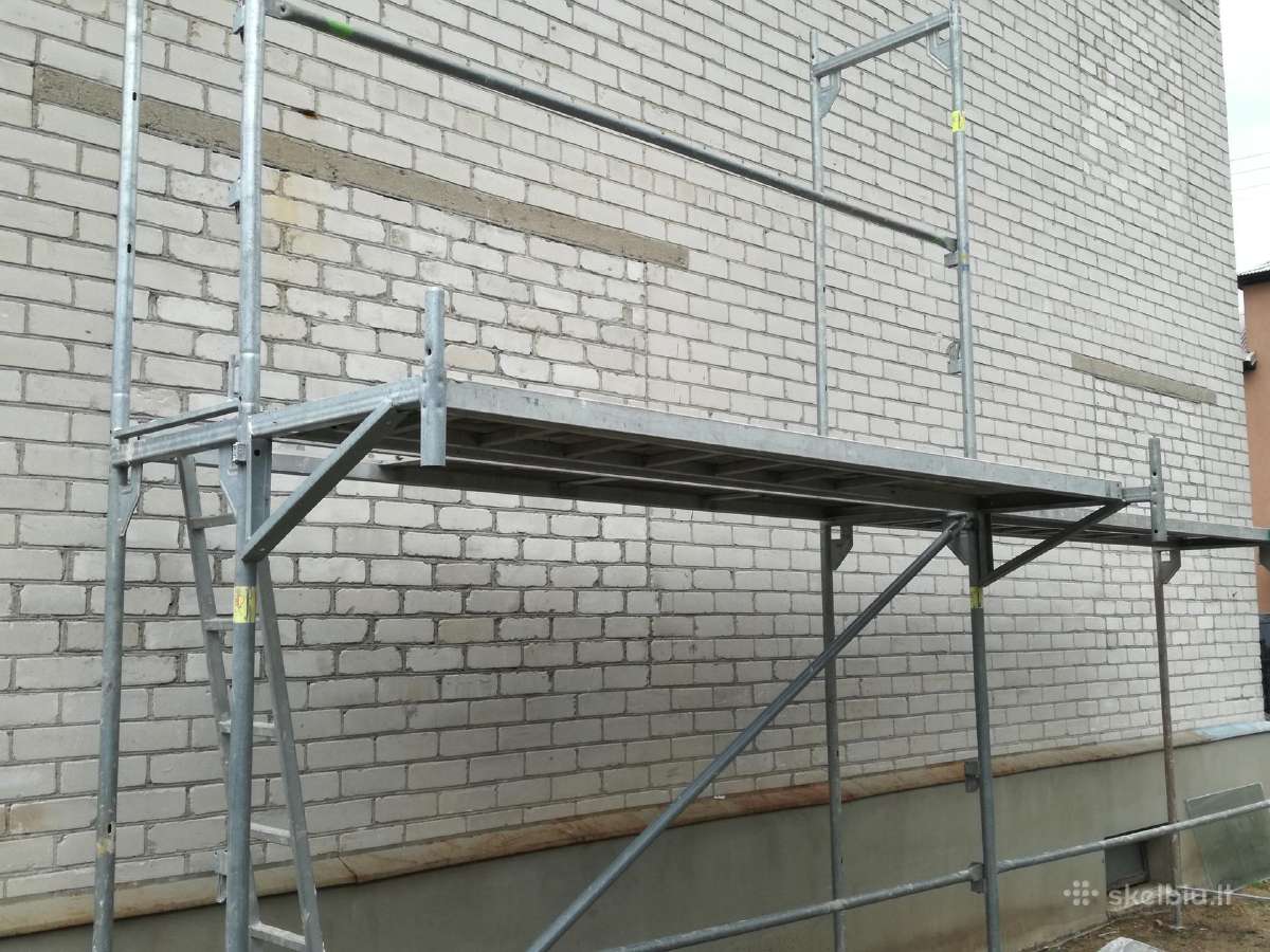 Fasadinių pastolių,stelažų nuoma,atvežim,pastatym. - nuotraukos Nr. 7