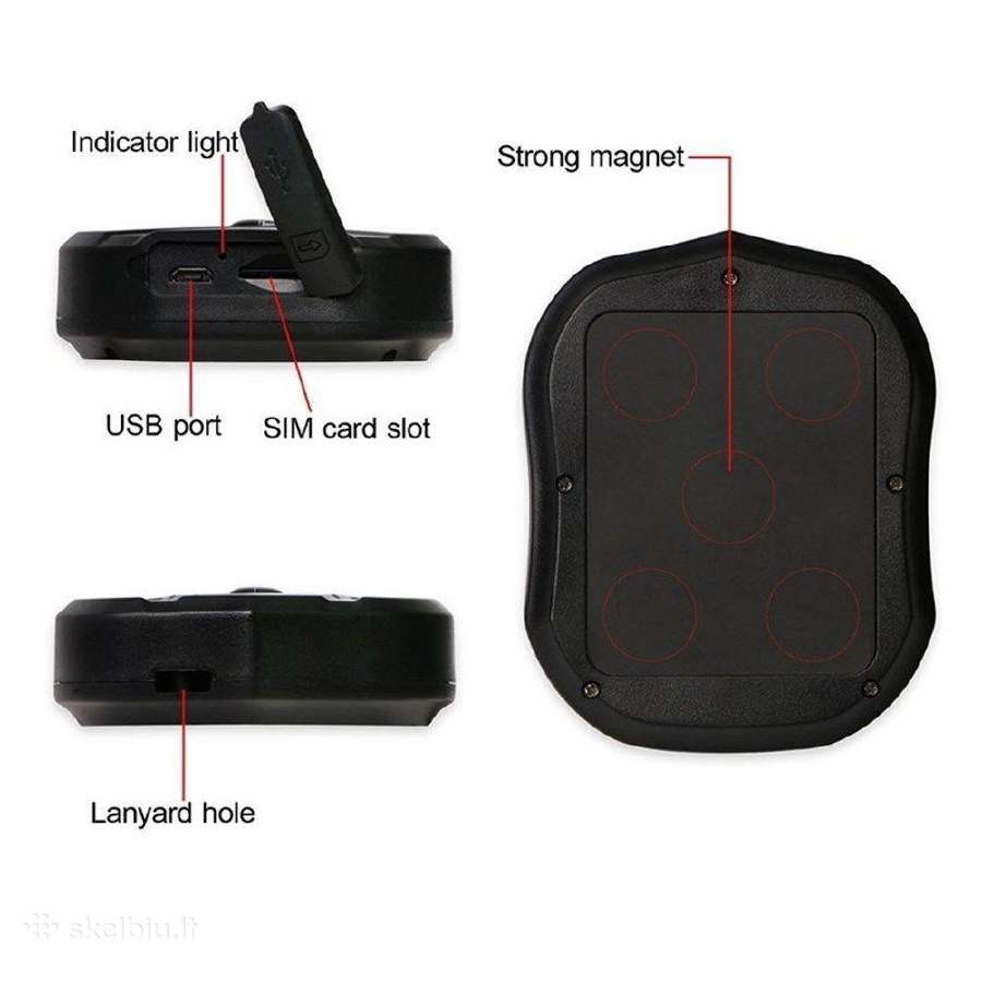 Tkstar Tk905 (GPS Trackeris 90 parų) - nuotraukos Nr. 3