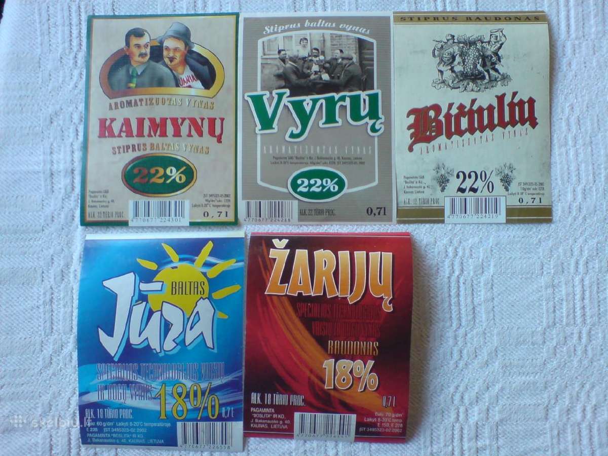 Alkoholio etiketės