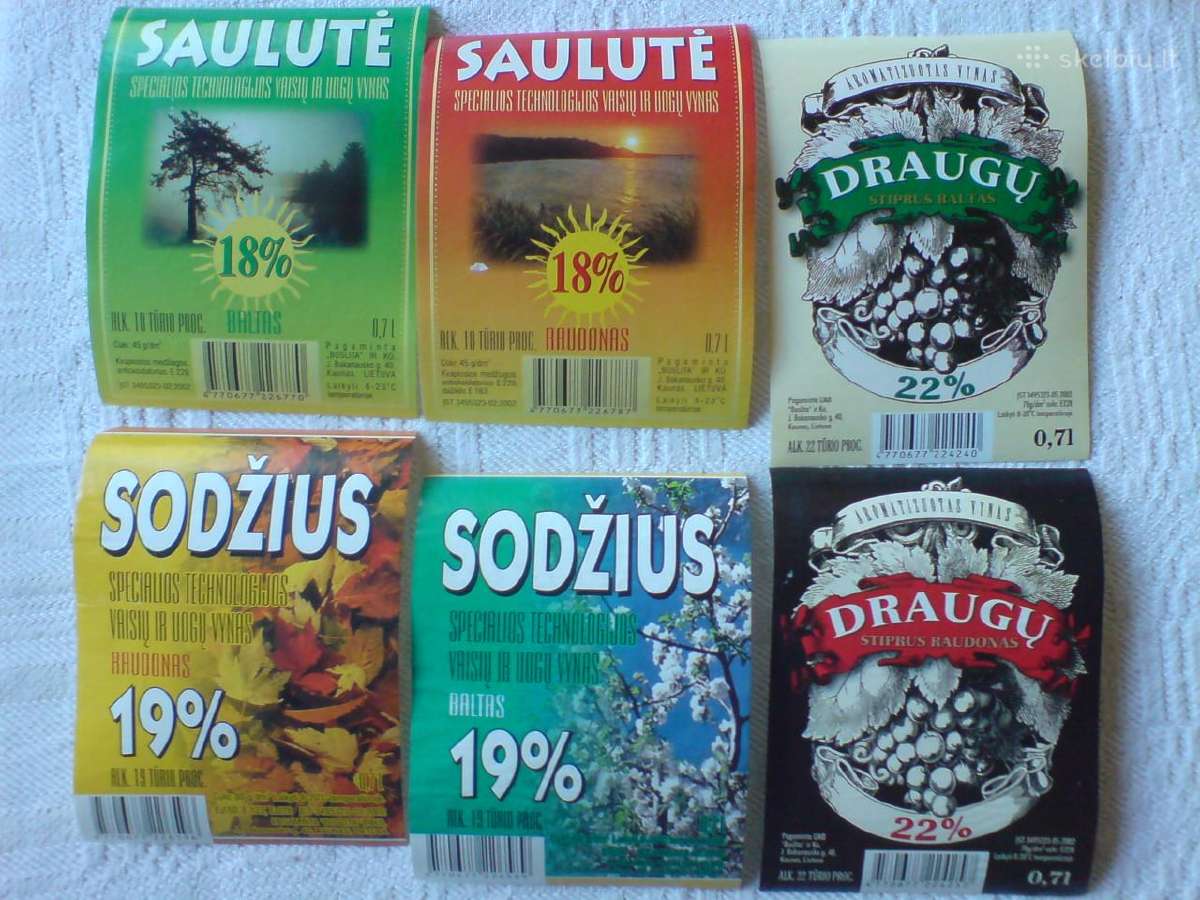 Alkoholio etiketės - nuotraukos Nr. 3