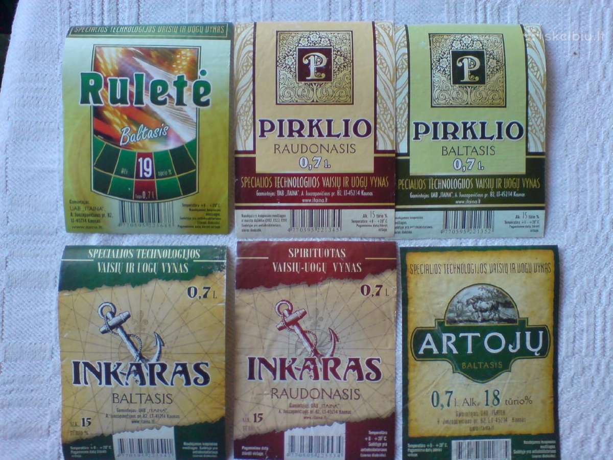 Alkoholio etiketės - nuotraukos Nr. 16