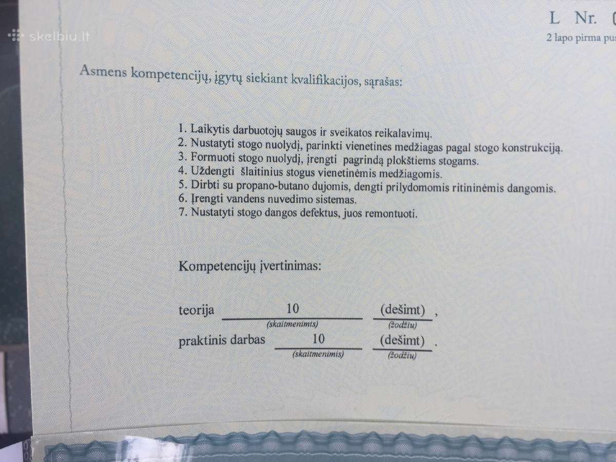 Stogu dengimas bitumine prilydoma danga - nuotraukos Nr. 22
