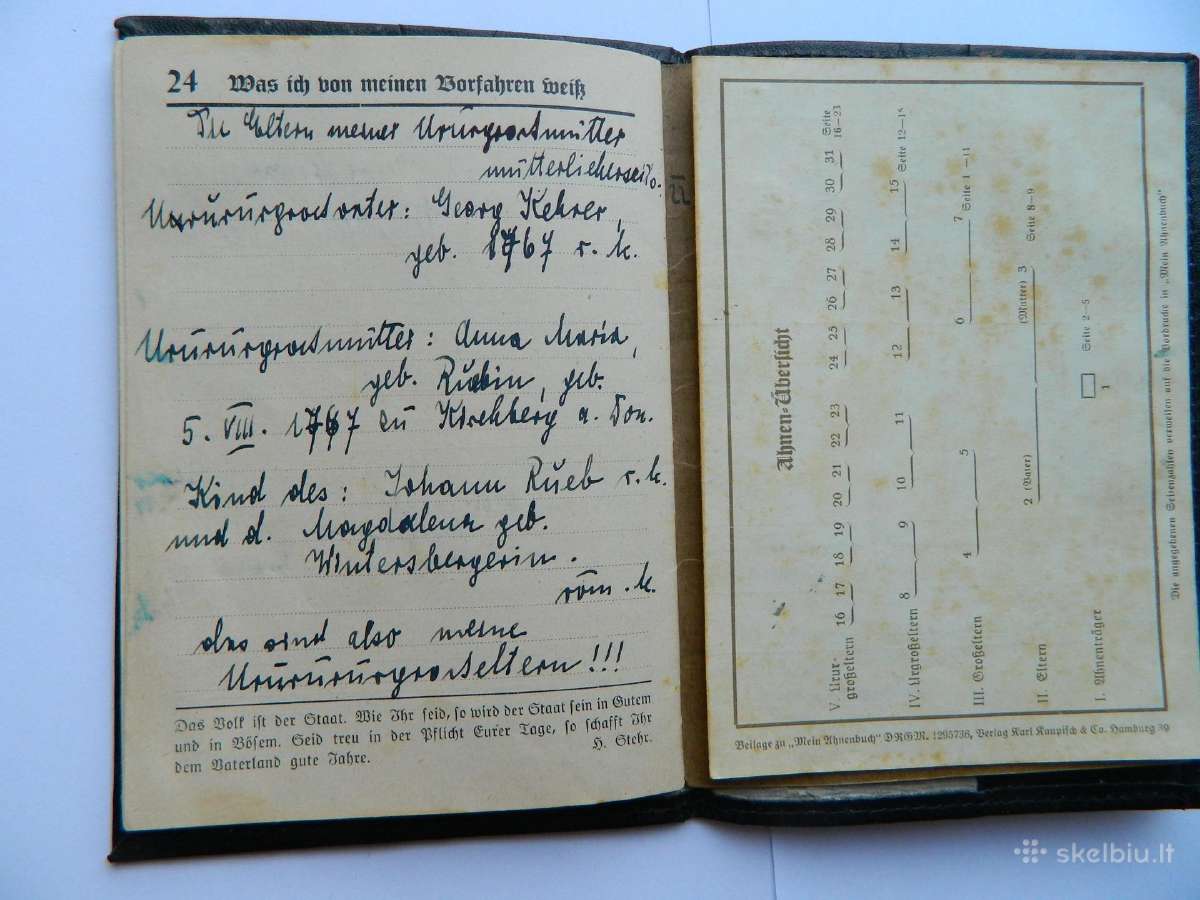 Vokiskas seimos dokumentas nuo 1767-1922 metu - nuotraukos Nr. 6