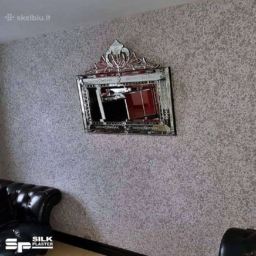Skysti Tapetai Silkplaster-tapetų dėjimas. - nuotraukos Nr. 5