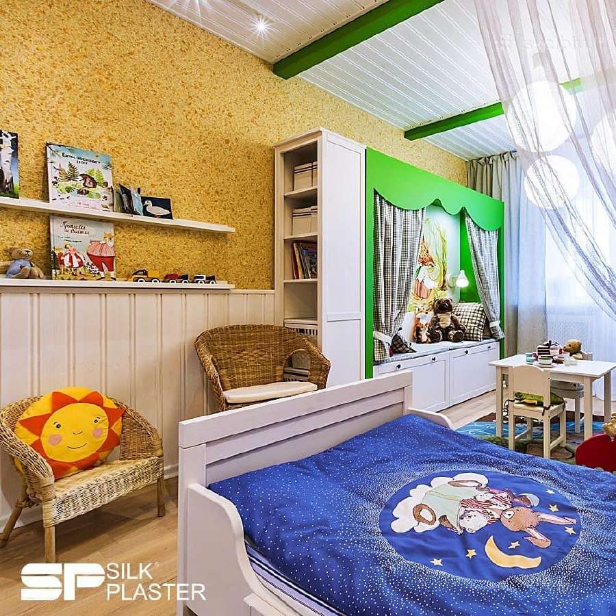 Skysti Tapetai Silkplaster-tapetų dėjimas. - nuotraukos Nr. 20