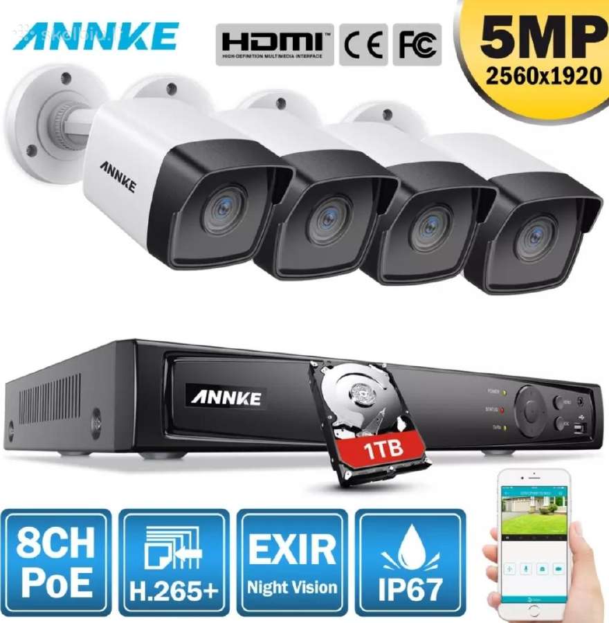 Naujos kartos 5mp Super HD Poe apsaugos kameros !