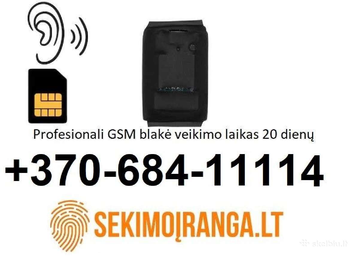 Profesionali pasiklausymo blakė veikimo laikas 20d