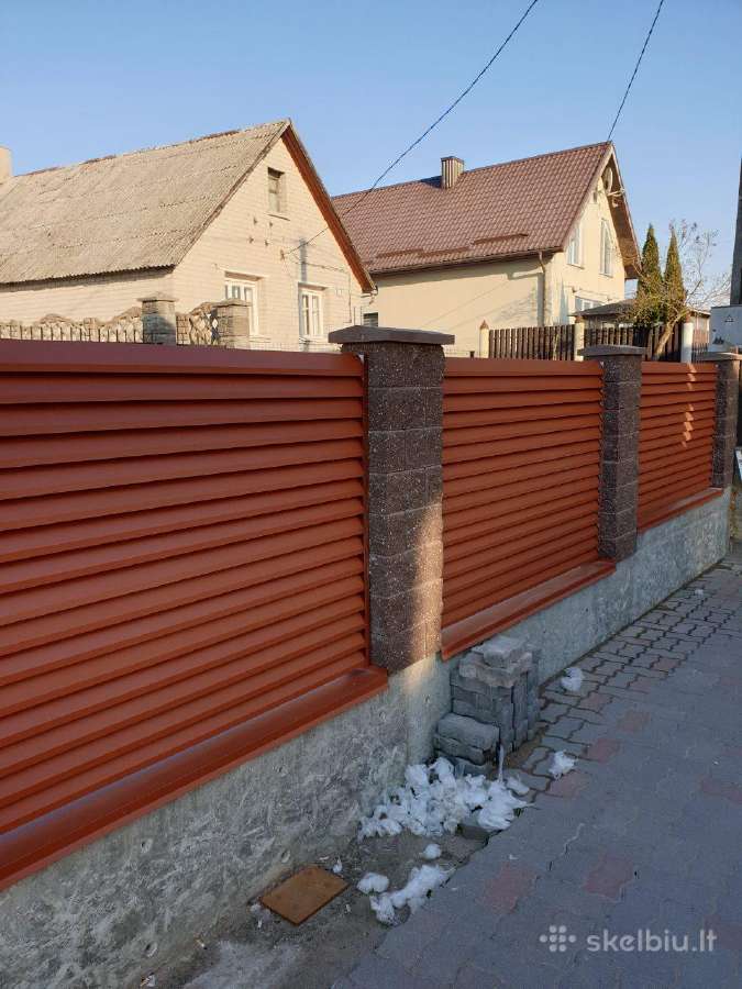 Skardinės tvoros per 5 d.d. storis 0.5mm/0.7mm. - nuotraukos Nr. 11