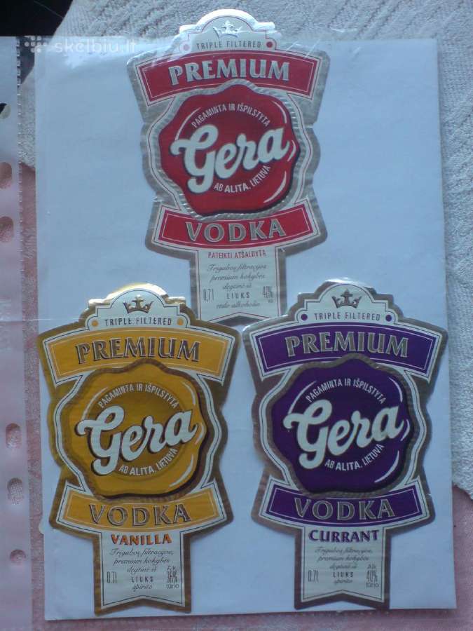 Senos alkoholio etiketės ,Alyta" - nuotraukos Nr. 3