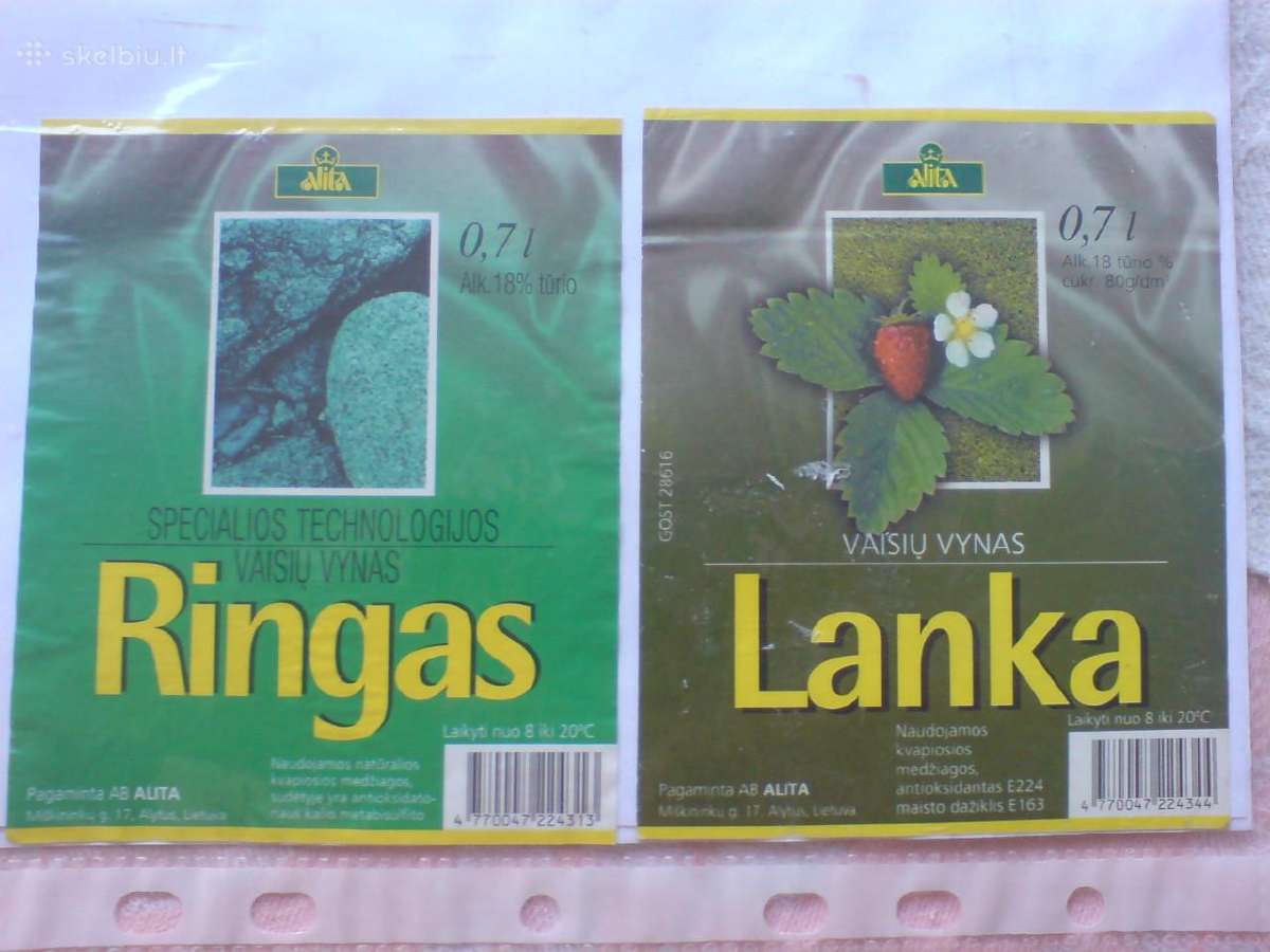 Senos alkoholio etiketės ,Alyta" - nuotraukos Nr. 9