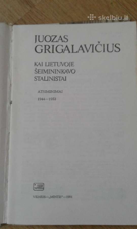 J.grigaravičius -dok. Apybraiža 1991m - nuotraukos Nr. 2