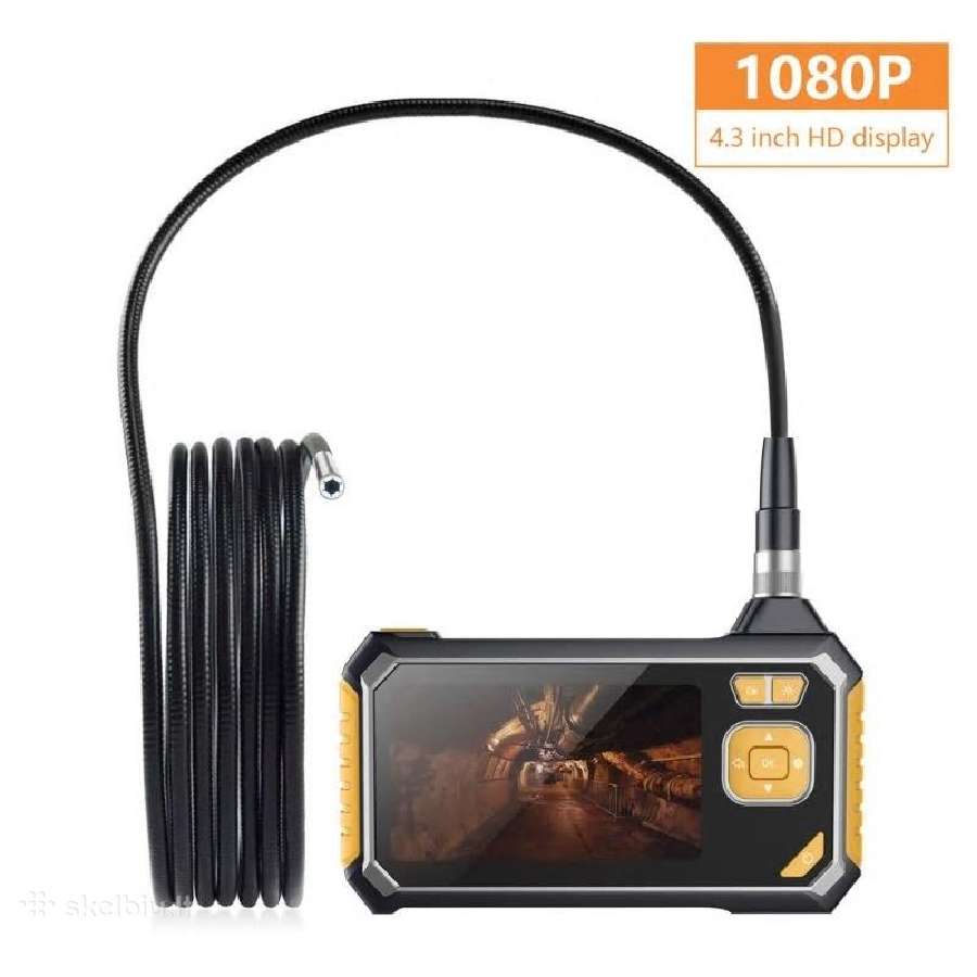 Endoskopine kamera su LCD ekranu įrašinėjanti