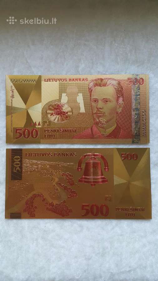 Suvenyriniai aukso spalvos euro banknotai - nuotraukos Nr. 21
