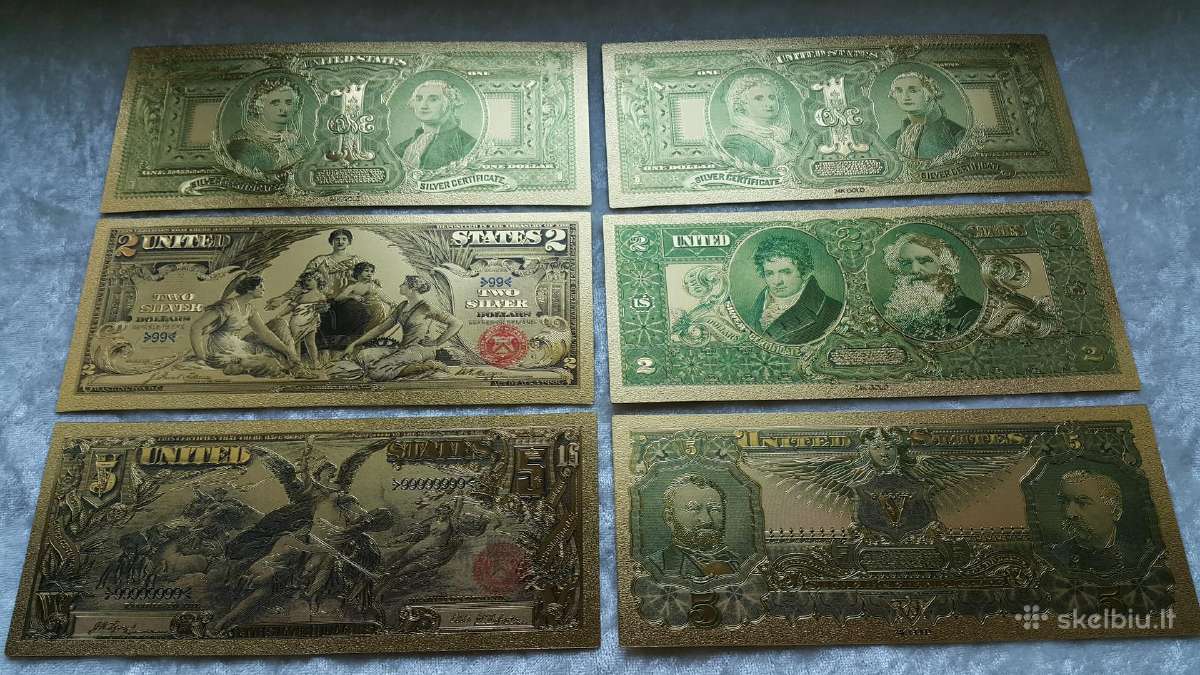 Suvenyriniai aukso spalvos euro banknotai - nuotraukos Nr. 22