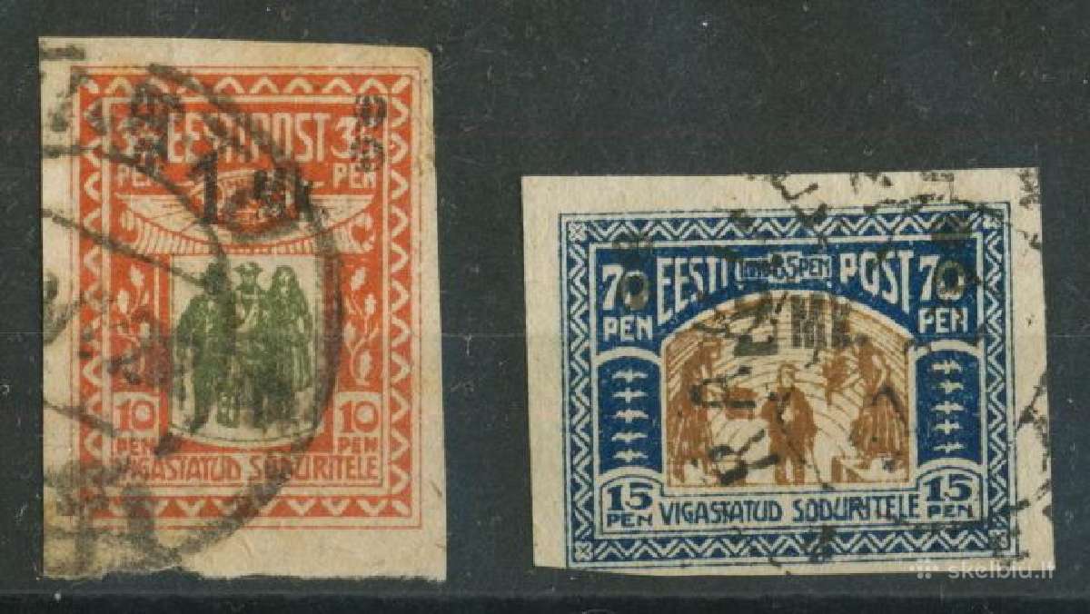 Estijos (1918-1938) pašto ženklai 1dalis - nuotraukos Nr. 7