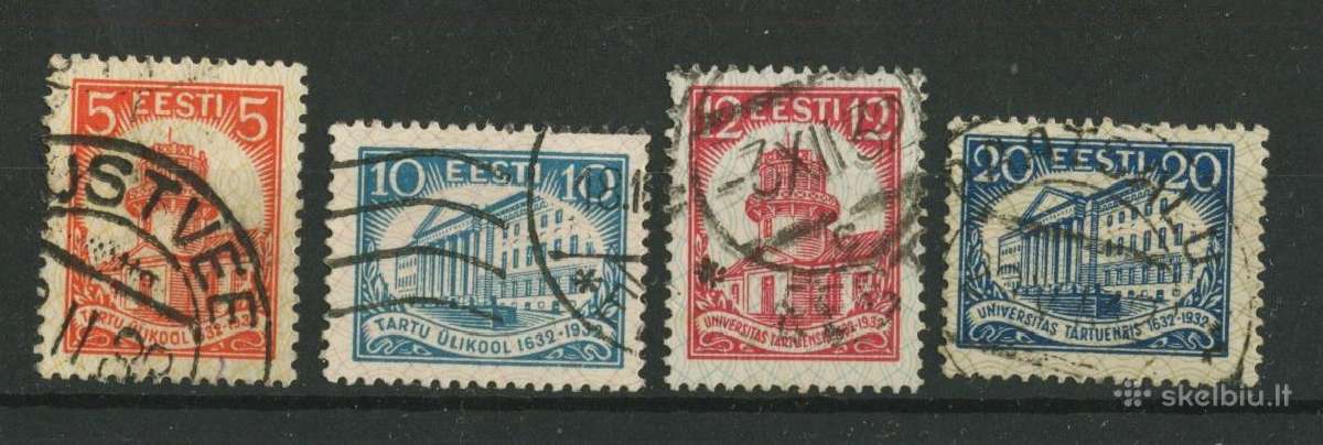 Estijos (1918-1938) pašto ženklai 2dalis - nuotraukos Nr. 6
