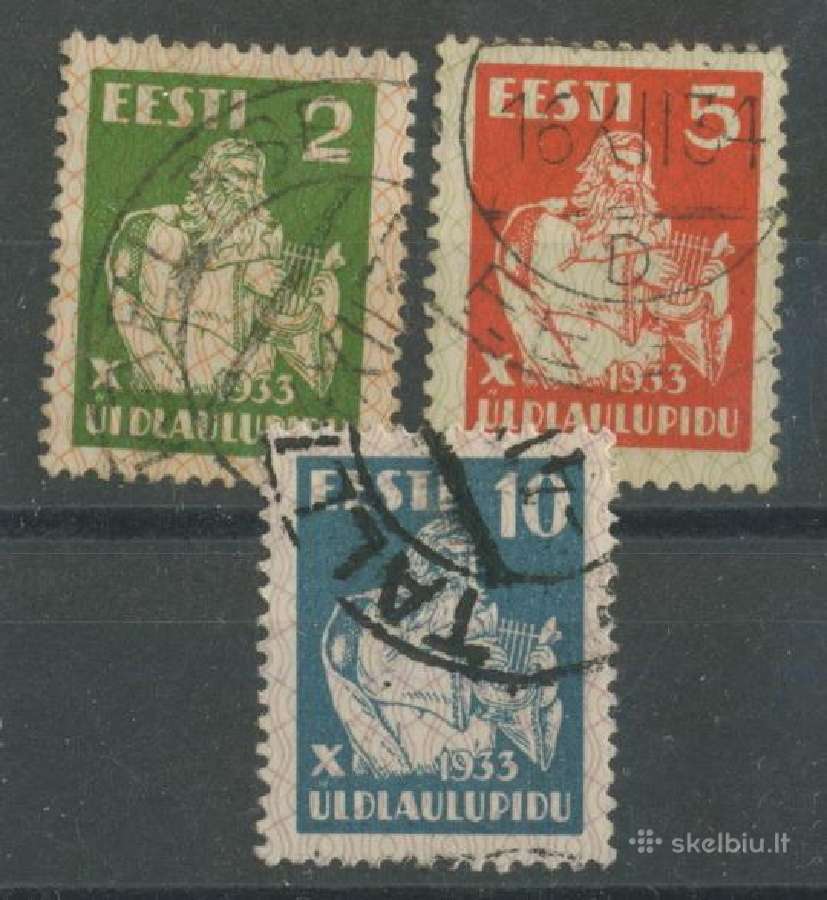 Estijos (1918-1938) pašto ženklai 2dalis - nuotraukos Nr. 7