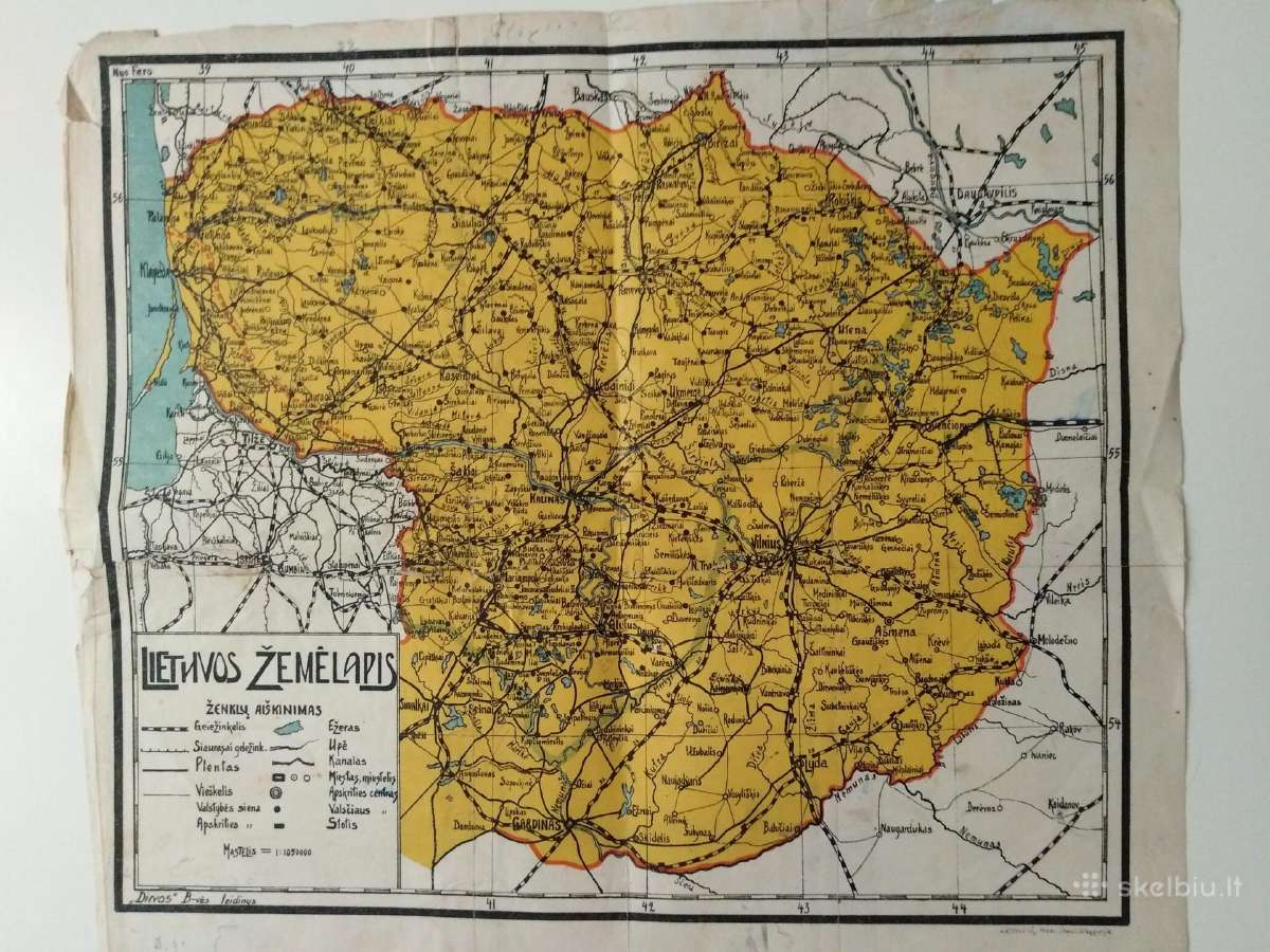 Tarpukariniai Lietuvos žemelapiai