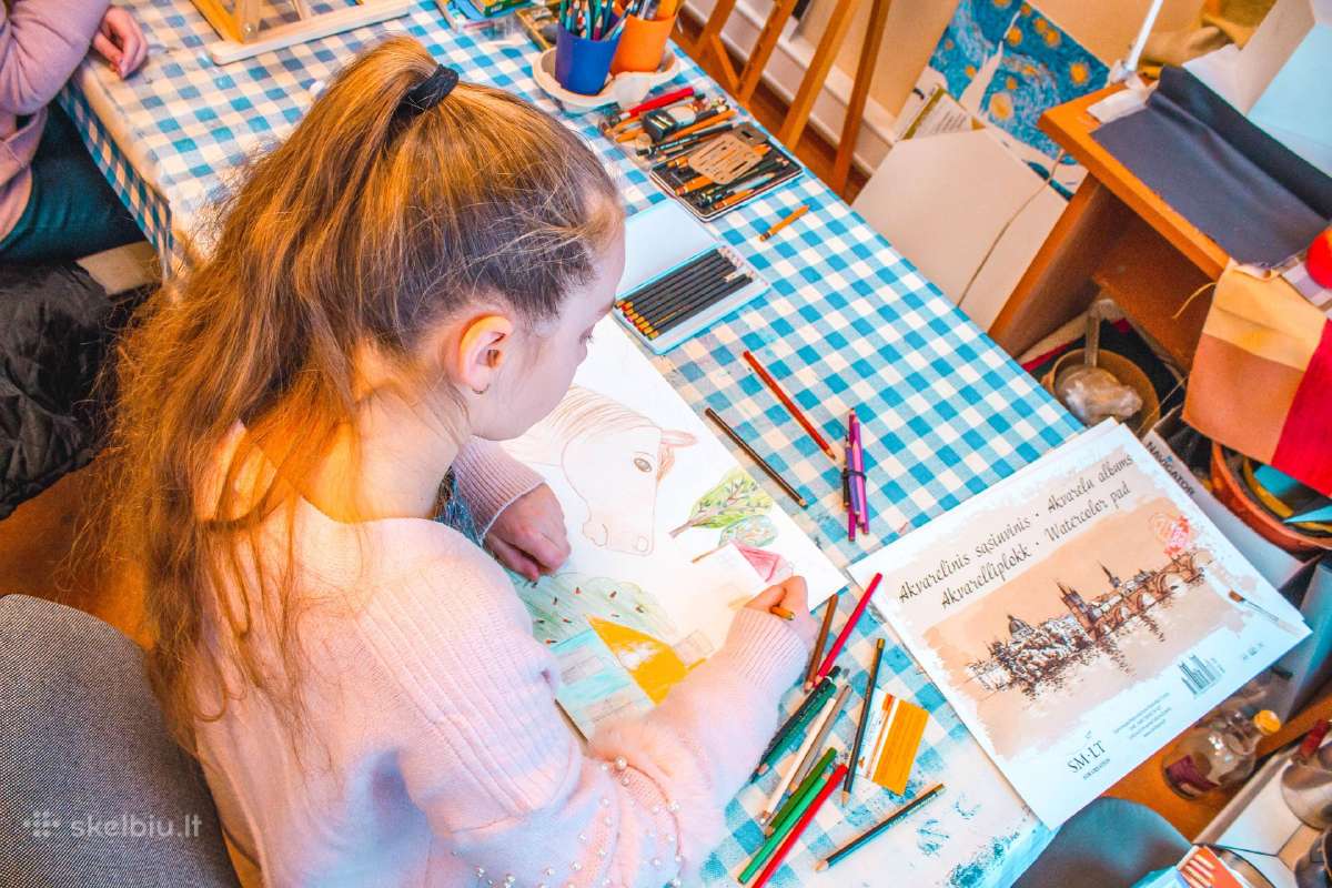 Kūrybiniai užsiėmimai menų studijoje Vilniuje - nuotraukos Nr. 12