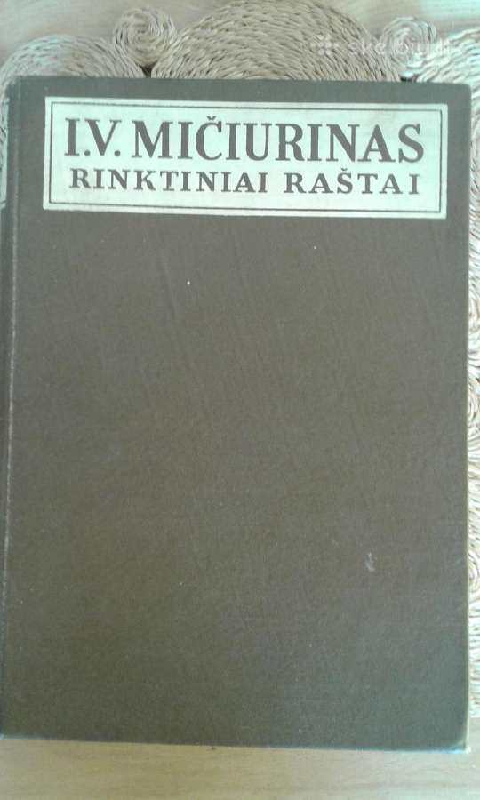 Mičiurino raštai 1951m.knyga