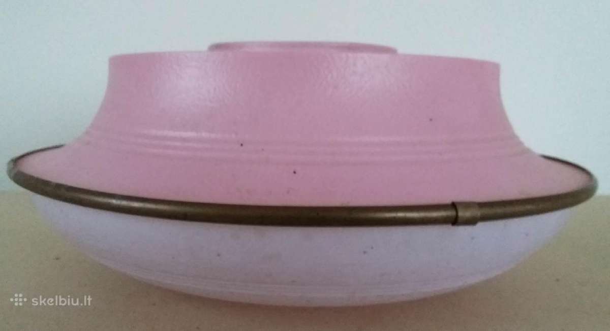 Tarybinių laikų plastmasinis šviestuvo gaubtas - nuotraukos Nr. 2