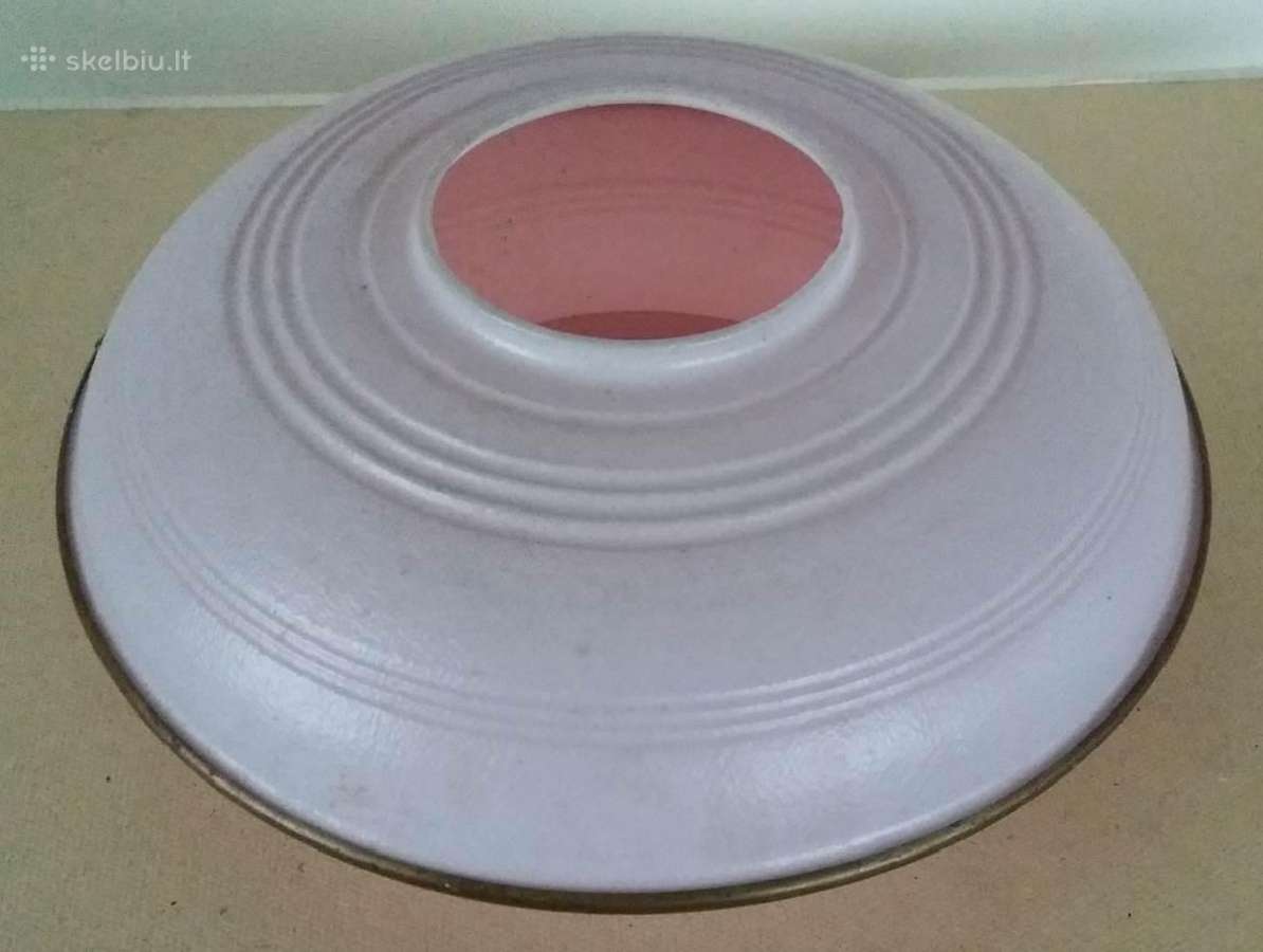 Tarybinių laikų plastmasinis šviestuvo gaubtas - nuotraukos Nr. 3