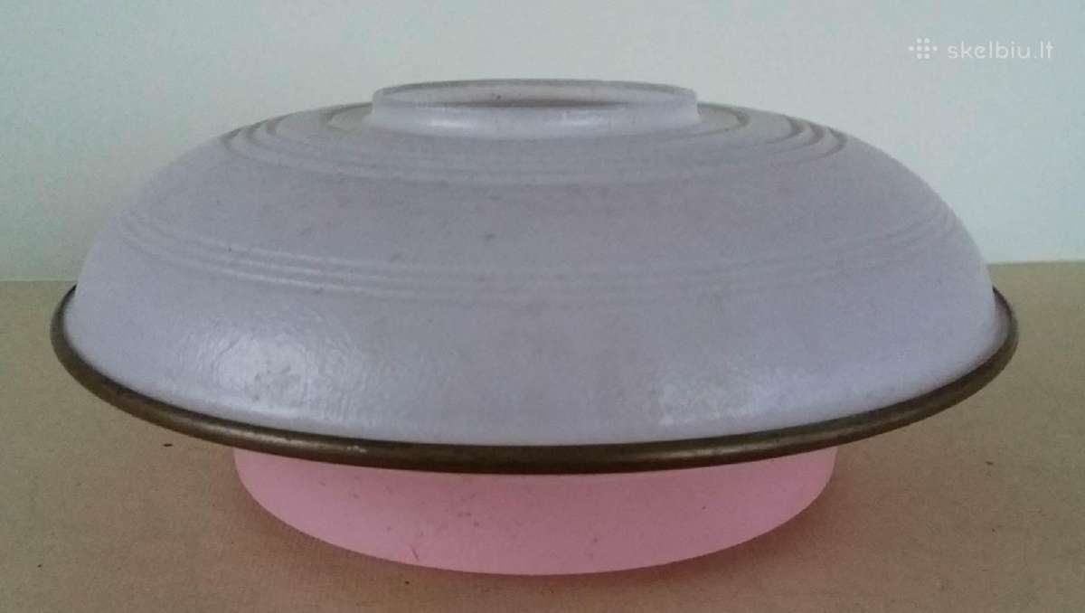Tarybinių laikų plastmasinis šviestuvo gaubtas - nuotraukos Nr. 4