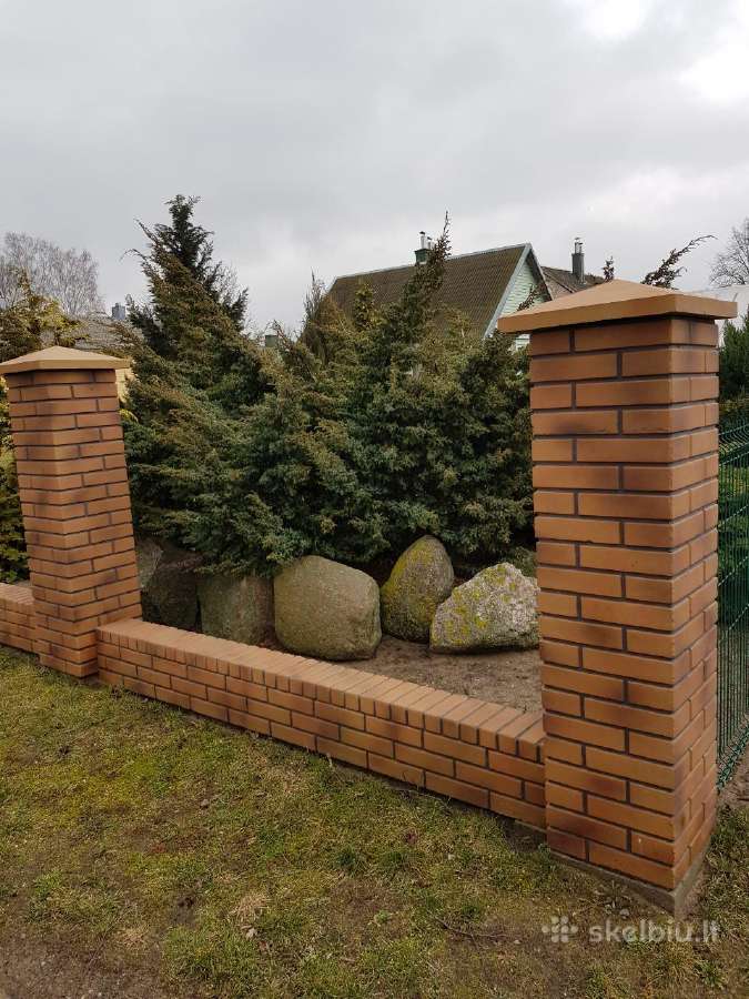 Klinkerio imitacijos stulpai. Tvoros, tvora - nuotraukos Nr. 6