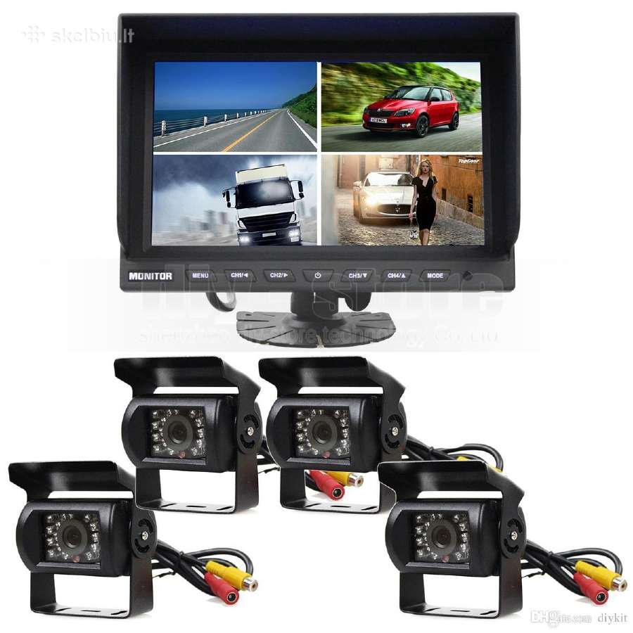 9 colių monitorius ir vaizdo kamera