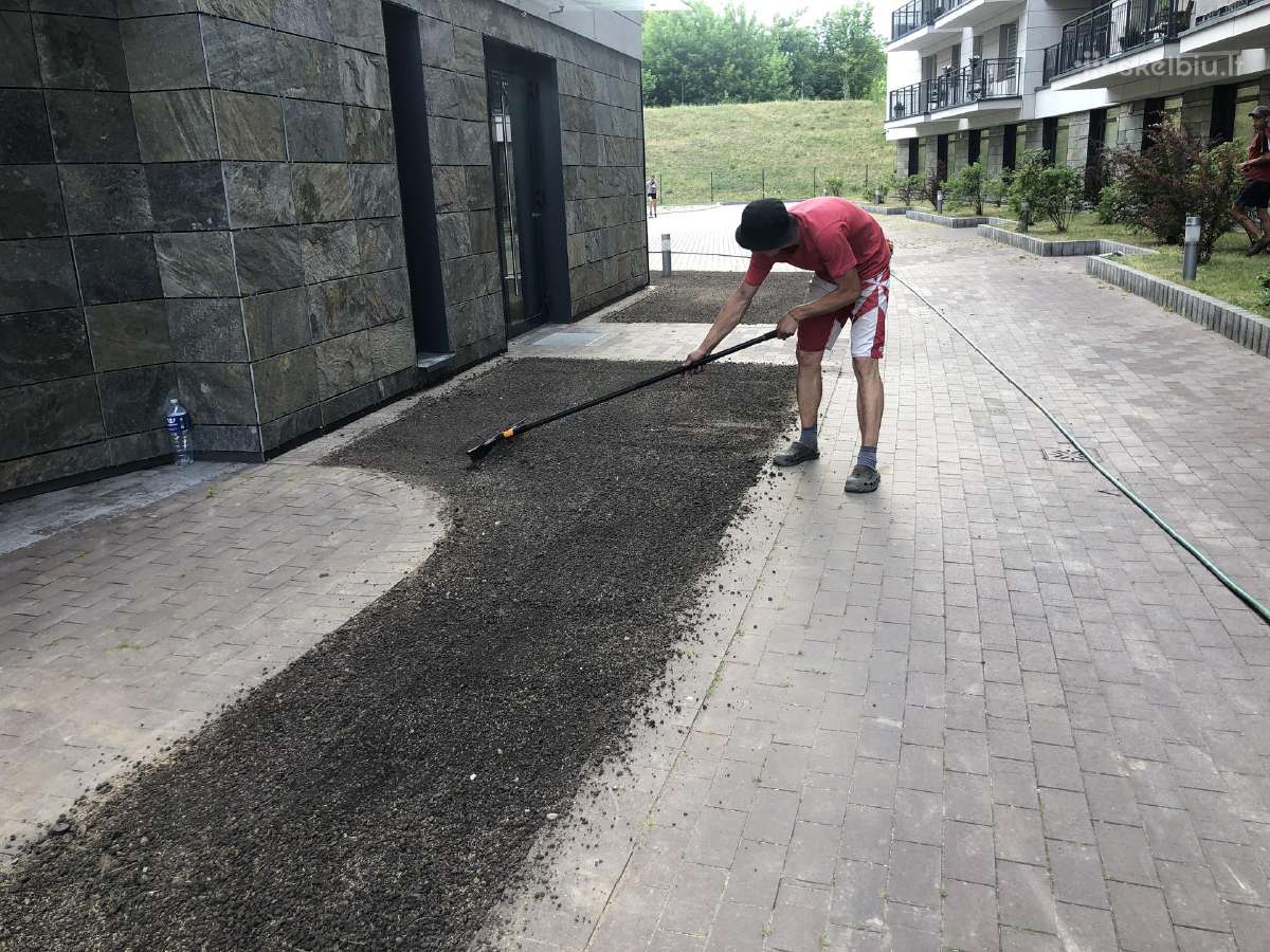 Vejos įrengimas, trinkelių įrengimas, plovimas - nuotraukos Nr. 4