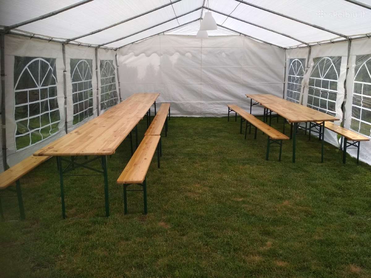 Šventinės palapinės ( paviljono ) 5x10m,5x6 nuoma - nuotraukos Nr. 13