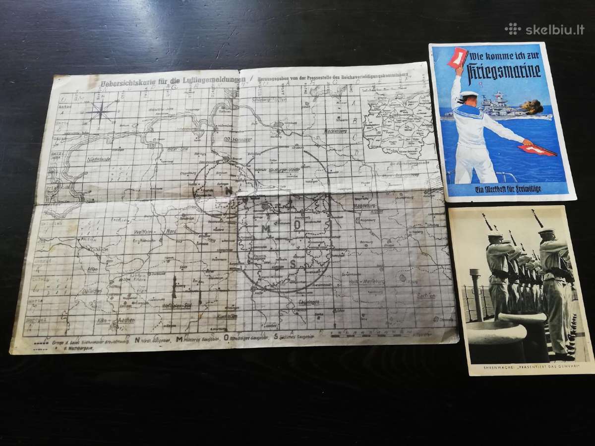 Ww2 vokiški atvirukai. Žemėlapį