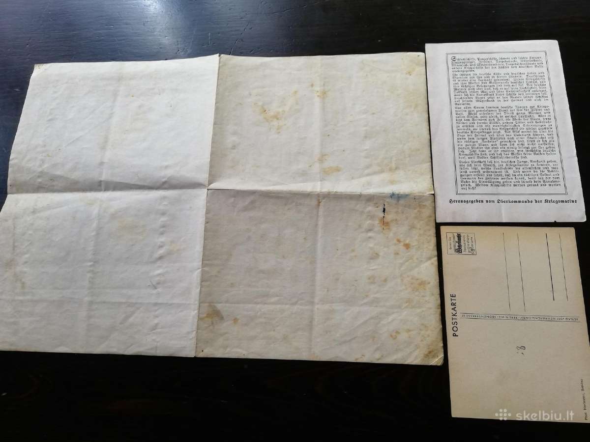 Ww2 vokiški atvirukai. Žemėlapį - nuotraukos Nr. 3