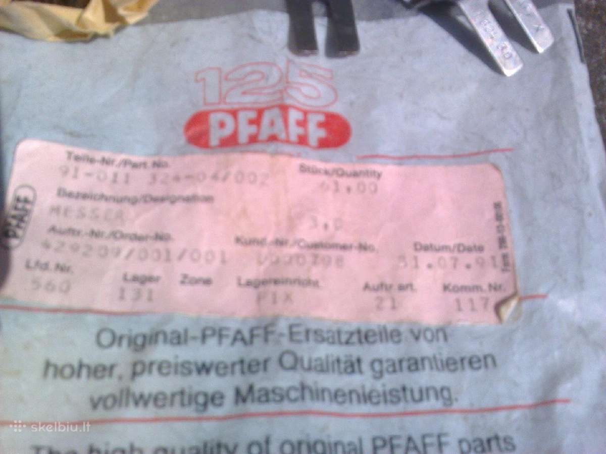 Pfaff originalūs peiliukai - nuotraukos Nr. 3